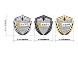 Renault Metallico Emblema Badge Disegno Forza Personalizzabile